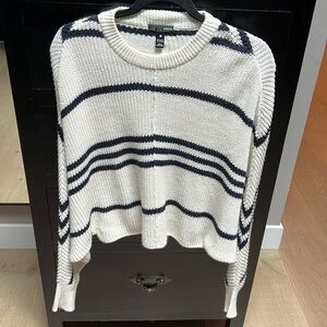 Slouchy Aqua Striped Sweater